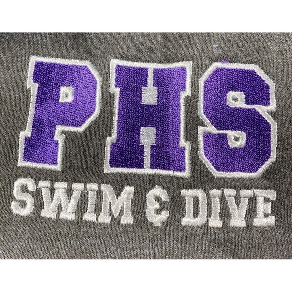 Gildan Mens Sweatshirt 1/4 Zip Size S Gray With Embroidery Logo - Picture 3 of 4